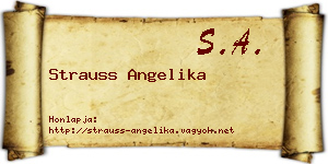 Strauss Angelika névjegykártya